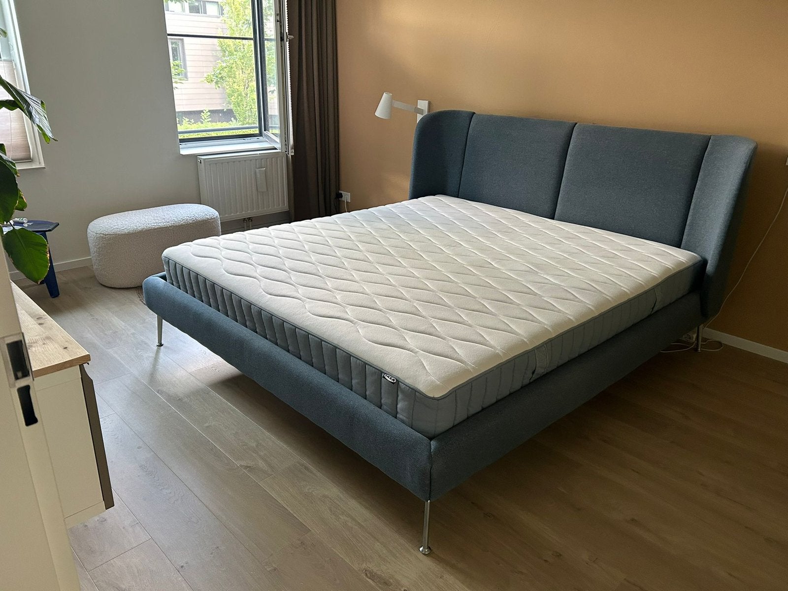 IKEA TUFJORD en VAGSTRANDA 180x200, Huis en Inrichting, Ophalen, Gebruikt, Blauw, Tweepersoons