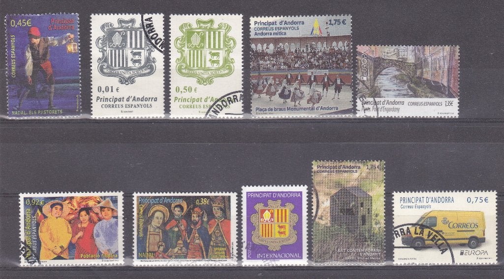 217. Andorra, Ophalen of Verzenden, Overige landen, Gestempeld