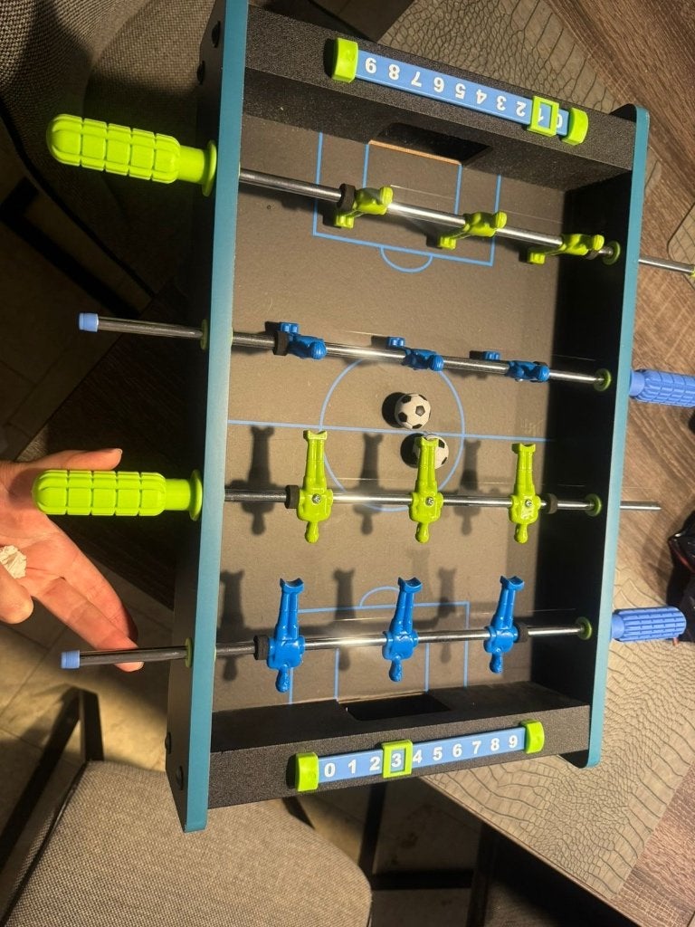 Tabletop FoosBall by Brookstone Neon Edition, Ophalen of Verzenden