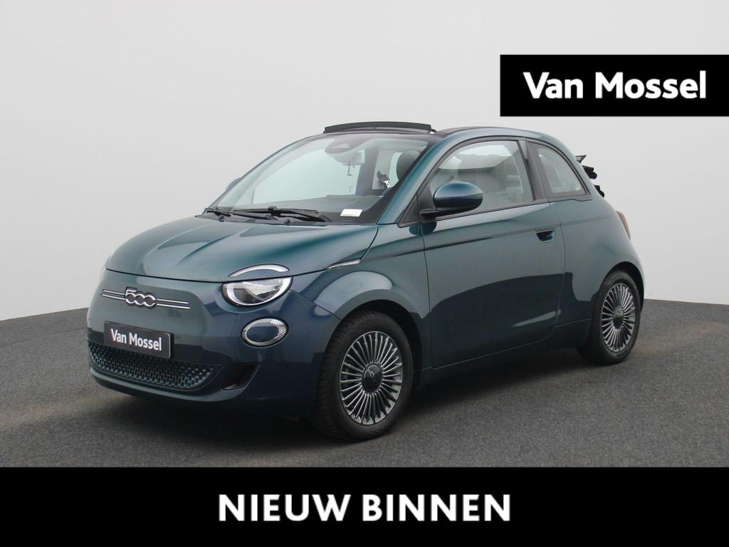 Fiat 500C 500e 42 kWh Icon | Cruise Control | Stoelverwarmin, Auto's, 12 maanden, Stof, Gebruikt, 118 pk