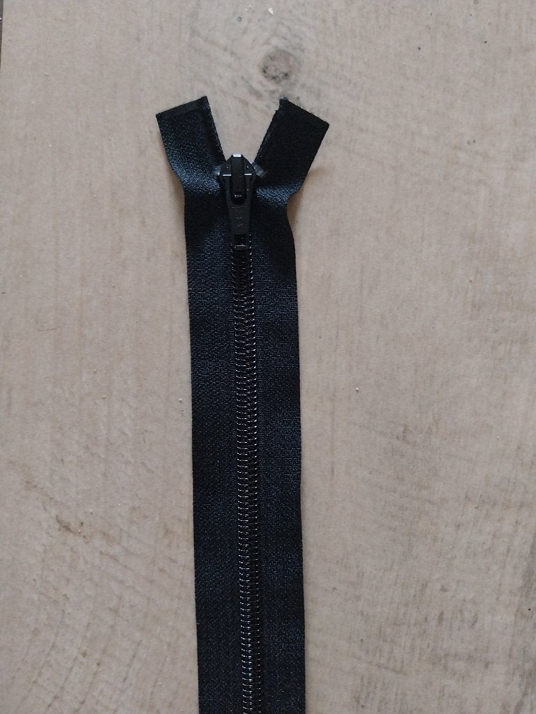 Deelbare rits 80 cm zwart NIEUW, Hobby en Vrije tijd, Ophalen of Verzenden, Nieuw, Rits of Sluiting