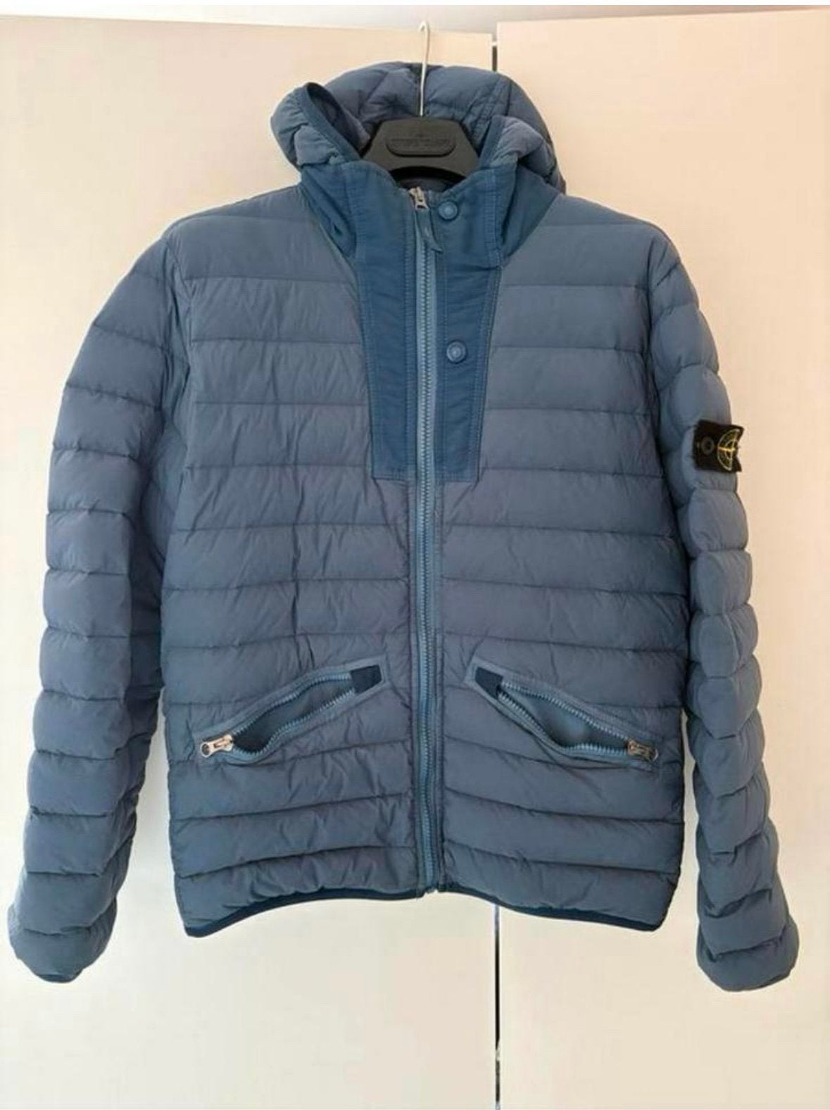 Stone Island jas 12/156 in Nieuwstaat, Kleding | Heren, Ophalen of Verzenden, Zo goed als nieuw, Blauw