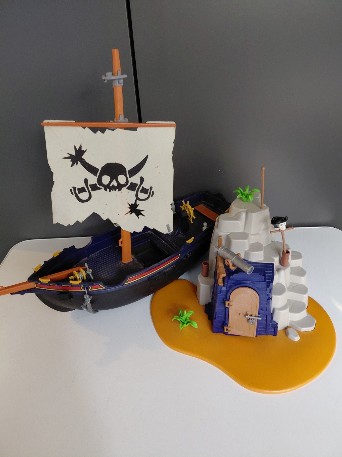 Playmobil Piratenschip en Pirateneiland, Kinderen en Baby's, Speelgoed | Playmobil, Ophalen