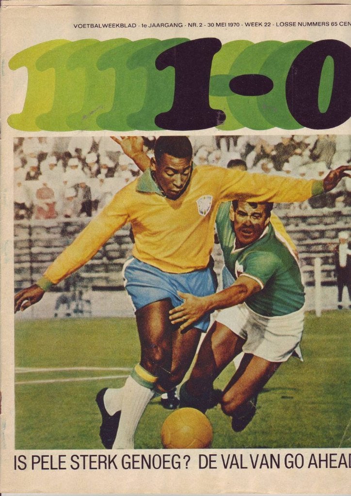 1-0 voetbaltijdschrift 30-5-1970 Go Ahead Eagles SVV Ajax, Verzenden, Gebruikt, Overige binnenlandse clubs, Boek of Tijdschrift