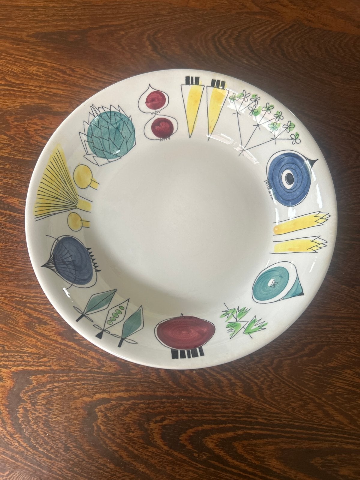 Vintage Rörstrand Picknick Ovenware Schaal - Handgeschilderd, Antiek en Kunst, Ophalen of Verzenden