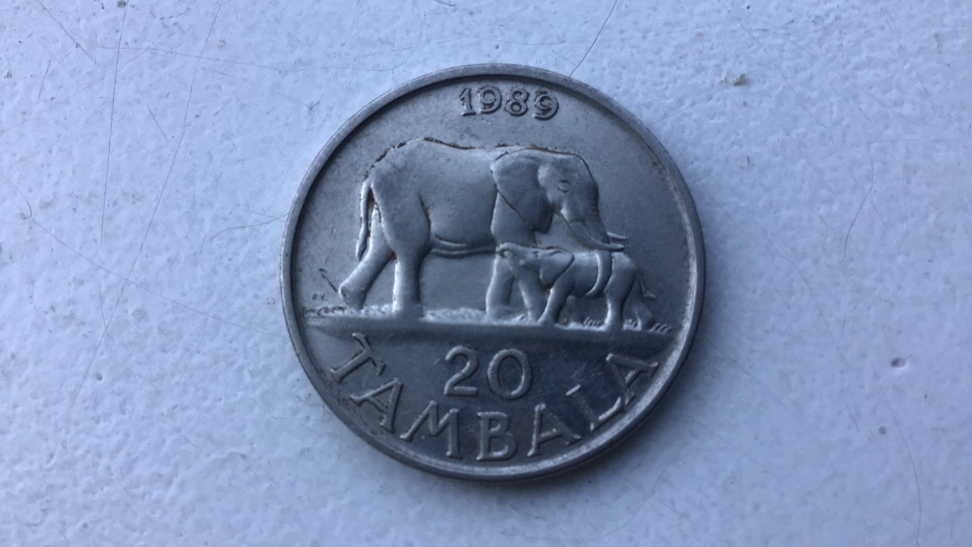 Malawi 20 tambala 1989., Ophalen of Verzenden, Overige landen