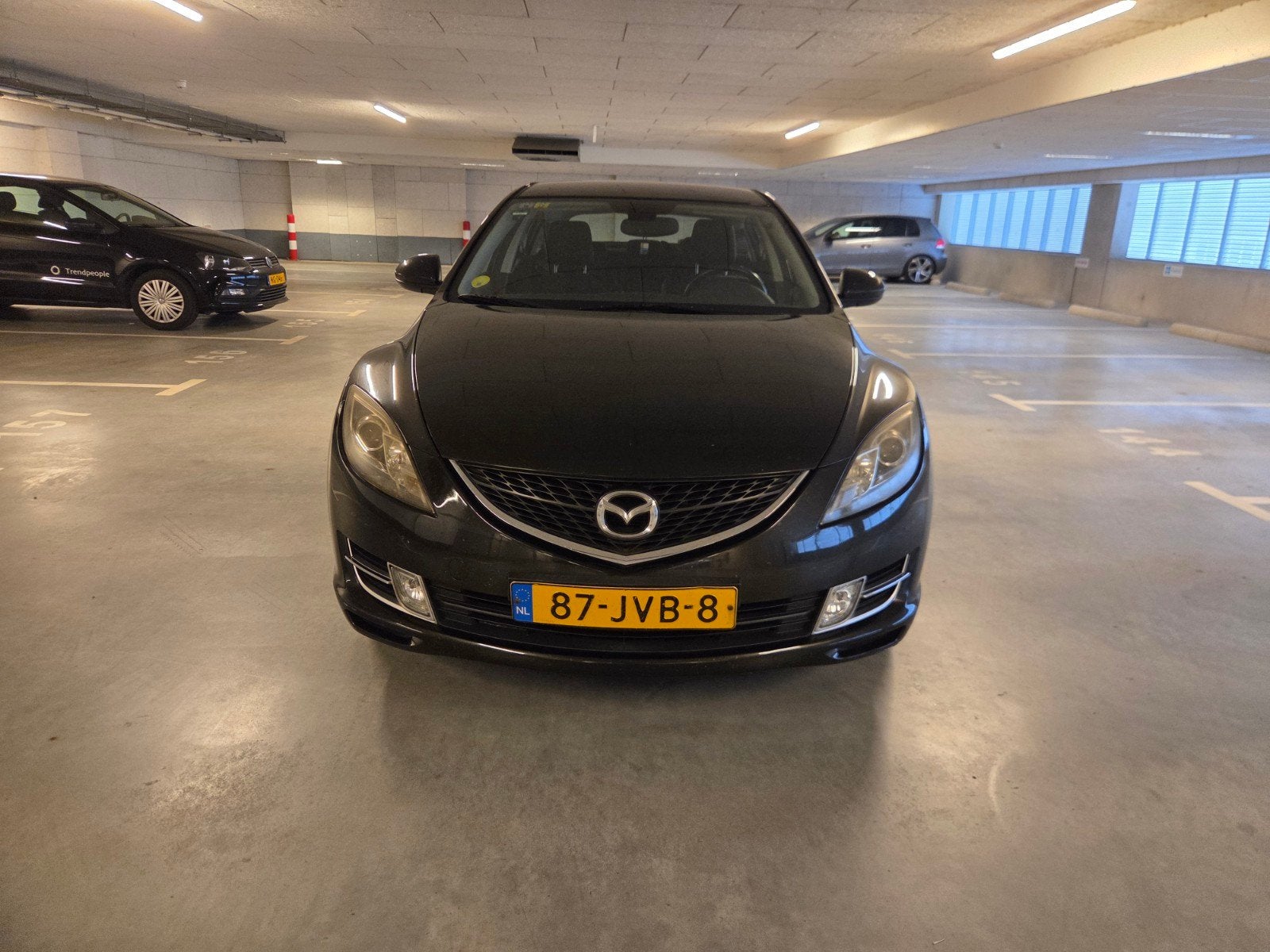 Mazda 6 2.0 S-VT TS Hatchback 2009 Zwart, Auto's, Mazda, Voorwielaandrijving, 4 cilinders, Zwart, Handgeschakeld