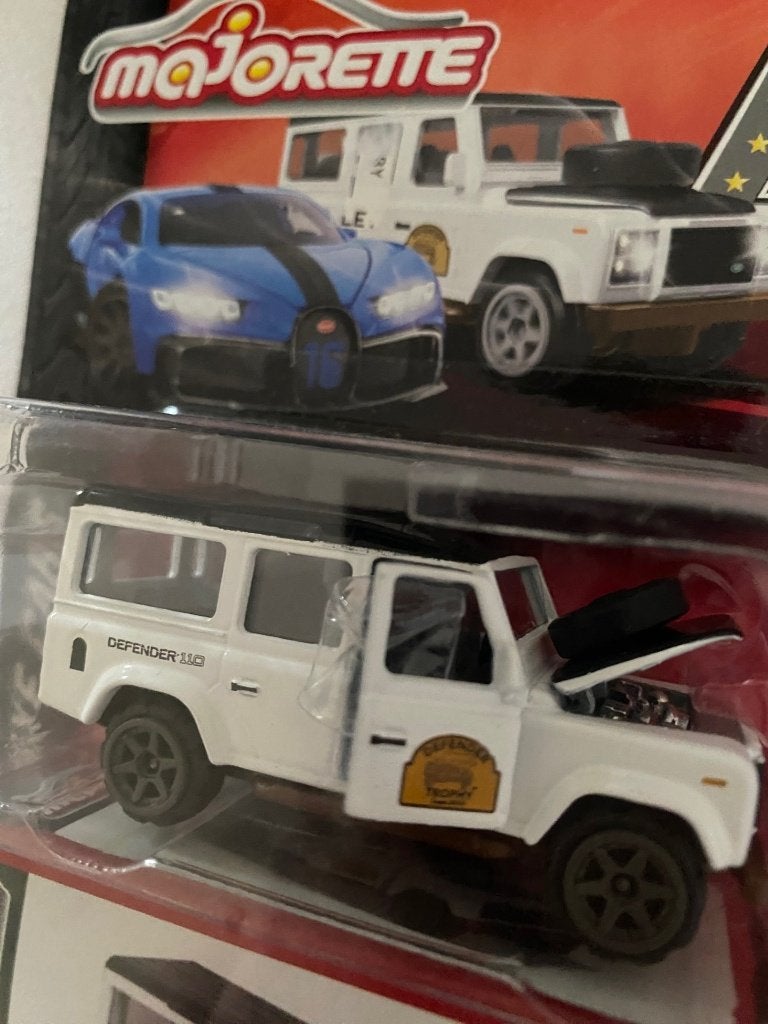 Majorette Land Rover defender 110 Wit, Ophalen of Verzenden, Nieuw, Auto