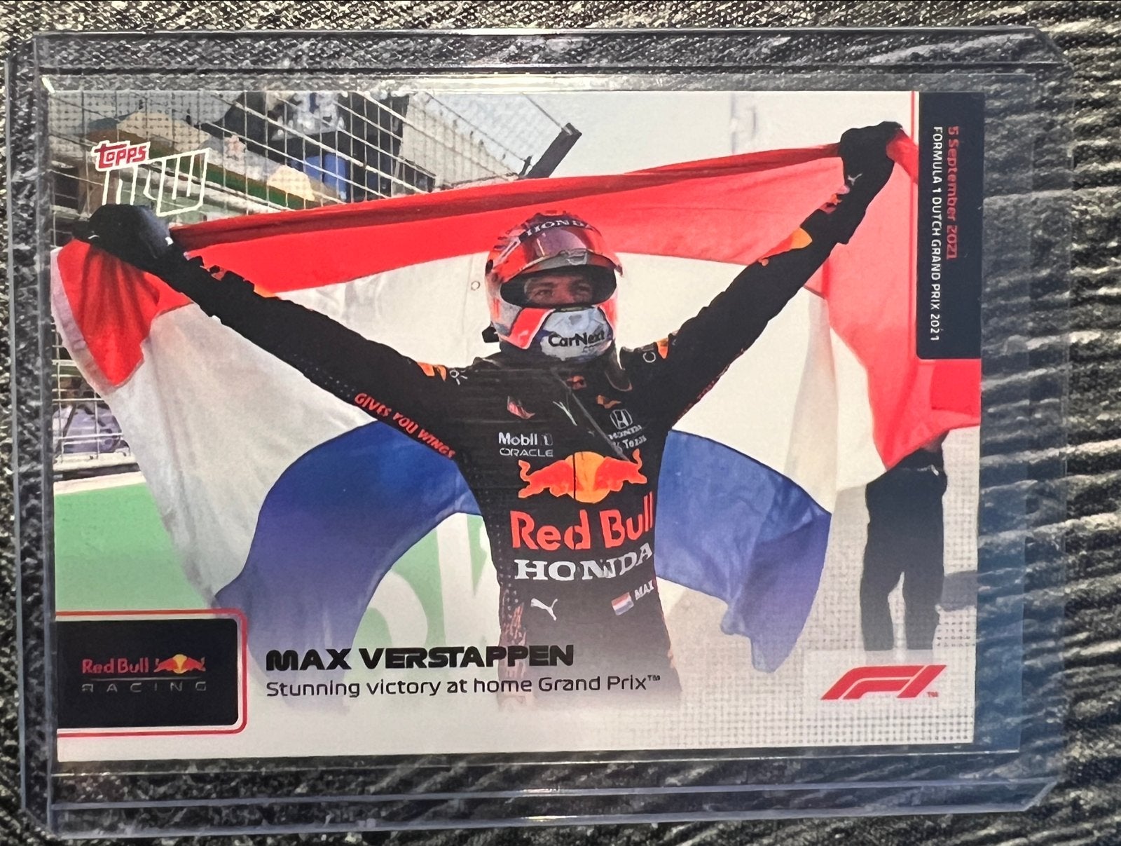 Max Verstappen Topps F1 Dutch GP 2021 Kaart, Verzamelen, Ophalen of Verzenden, Zo goed als nieuw, Overige sporten, Spelerskaart