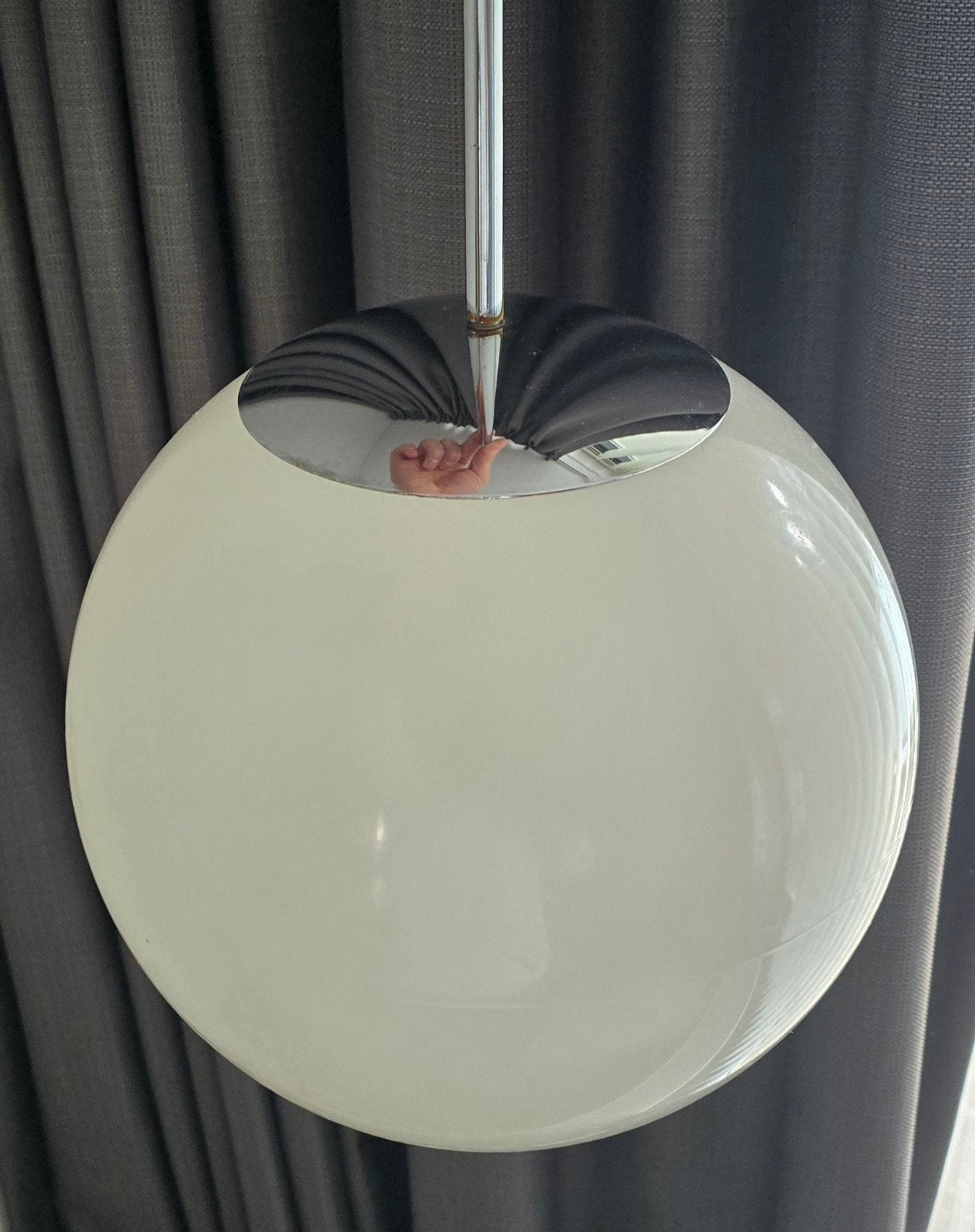 space age bollamp retro jaren 70 vintage design, Ophalen of Verzenden, Gebruikt, Metaal, Space age