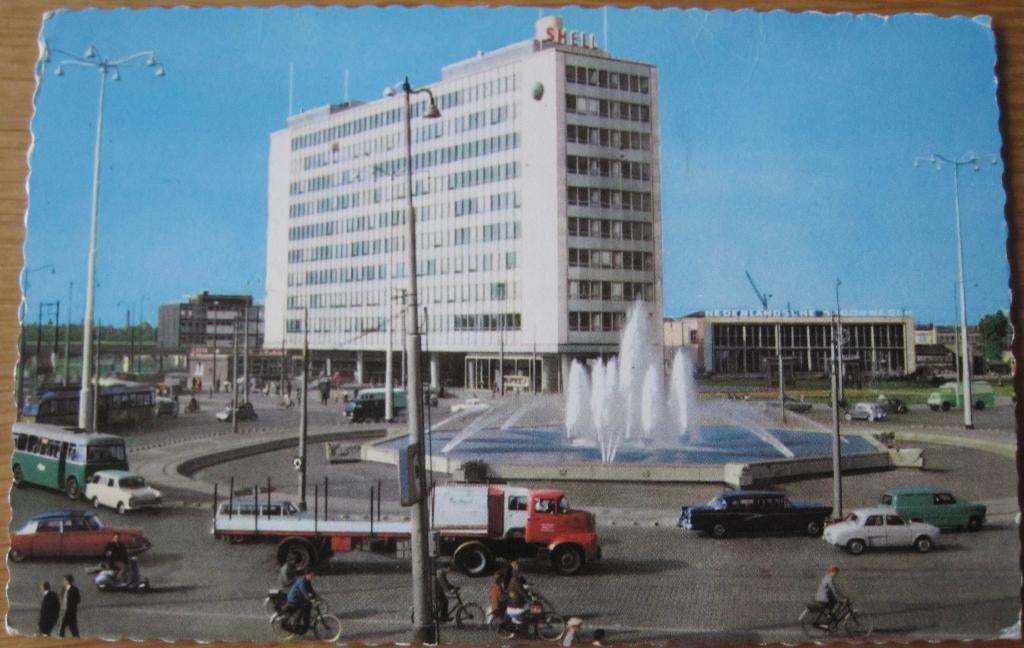 Hofplein - Rotterdam - 1966, Verzenden, 1960 tot 1980, Gelopen, Zuid-Holland