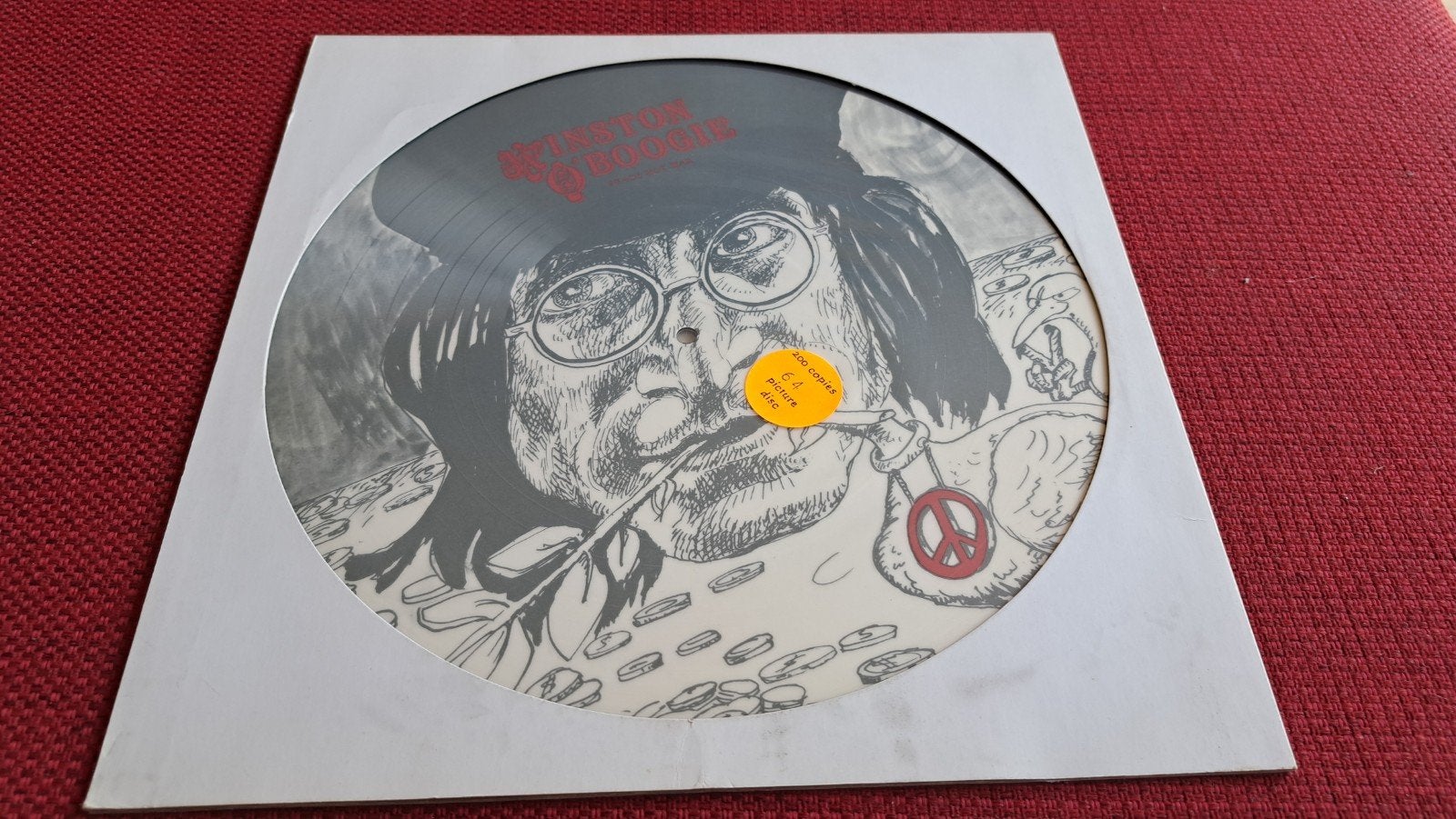 Wi ston O' Boogie peace not war lp beatles lennon, Picture disc, Ophalen of Verzenden, LP