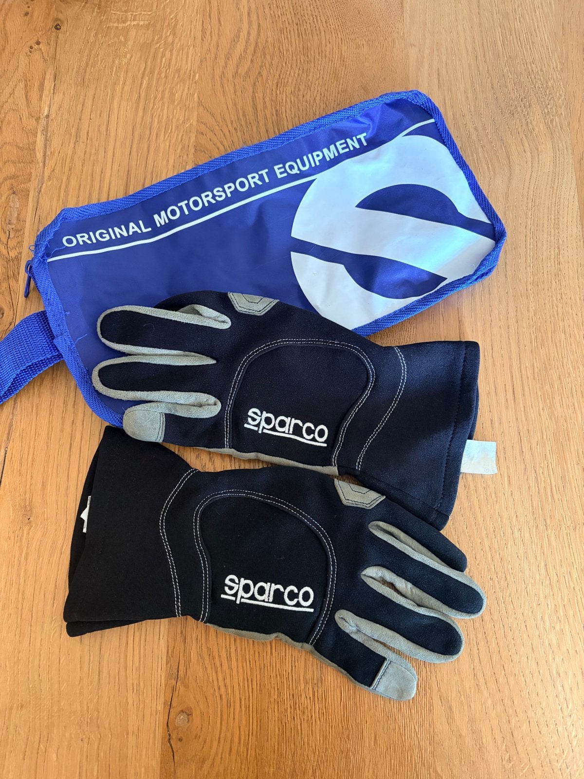 SPARCO Racehandschoenen Zwart/Grijs Maat 10, Ophalen of Verzenden, Zo goed als nieuw