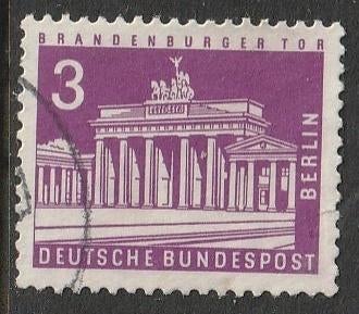 Berlijn 1963 231 Brandenburger Tor, Gest, Postzegels en Munten, Ophalen of Verzenden, Overige periodes, Gestempeld