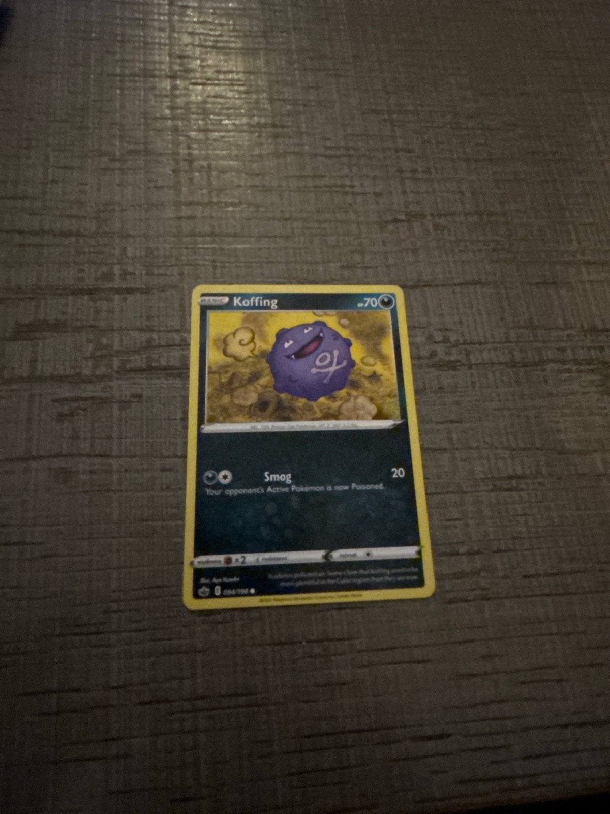 Koffing Pokémon kaart - Zo goed als nieuw, Ophalen of Verzenden, Zo goed als nieuw, Losse kaart