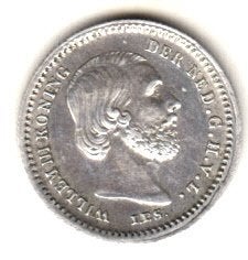 Willem III - 5 cent 1850 ZF/P -Sch.666, Ophalen of Verzenden, Koning Willem III, 5 cent, Zilver