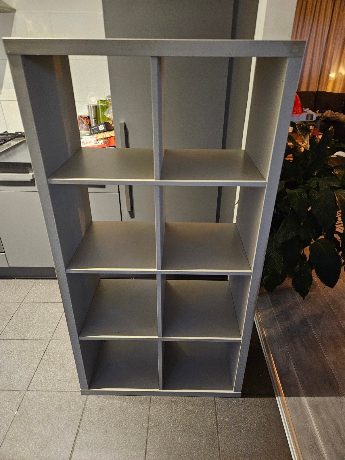 IKEA Kallax vakkenkast grijs (geschilderd), Ophalen, Gebruikt