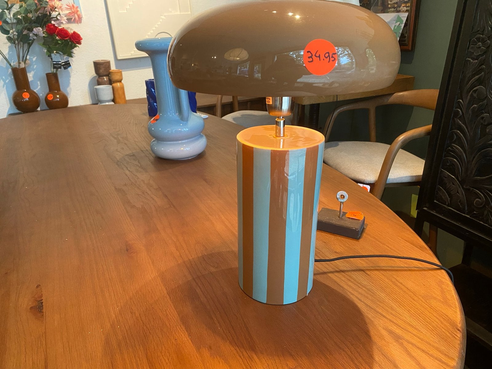 Retro Vintage Tafellamp - 43cm Hoog, Vintage, 43 cm, C, Nieuw