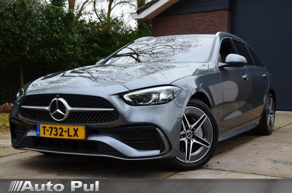 Mercedes-Benz C-klasse Estate 300 e AMG Line Automaat/Navi/P, Auto's, Mercedes-Benz, Bedrijf, Te koop, C-Klasse, 360° camera, ABS
