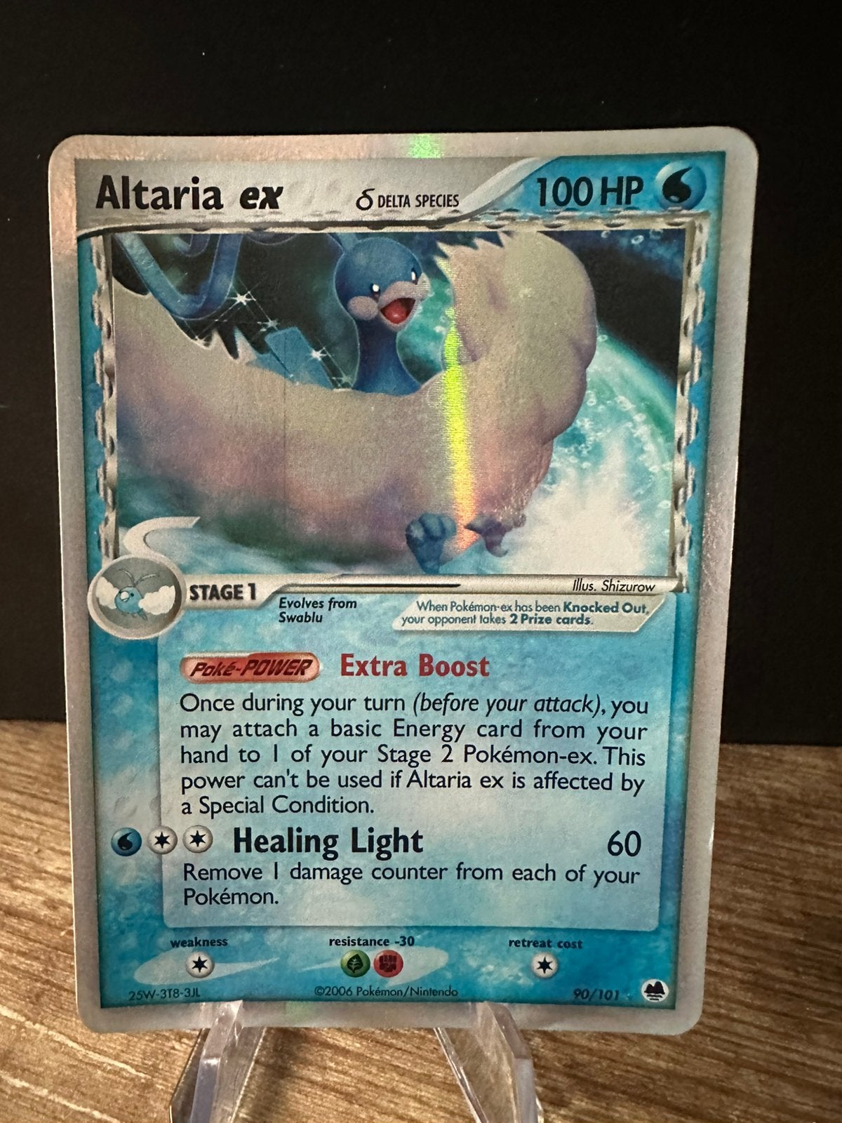 Pokemon dragon frontiers altaria ex 90/101, Hobby en Vrije tijd, Verzamelkaartspellen | Pokémon, Ophalen of Verzenden, Zo goed als nieuw