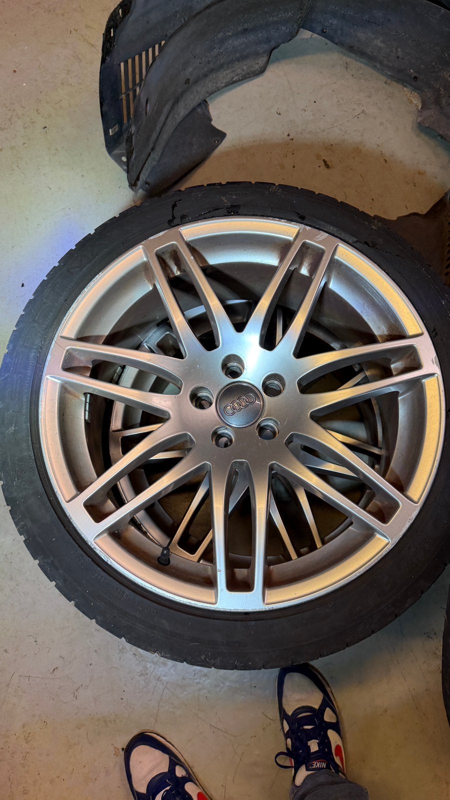 18 inch RS4 design velgen met zeer goede banden – 5x100, Auto-onderdelen, Ophalen, 18 inch, Gebruikt, Velg(en)