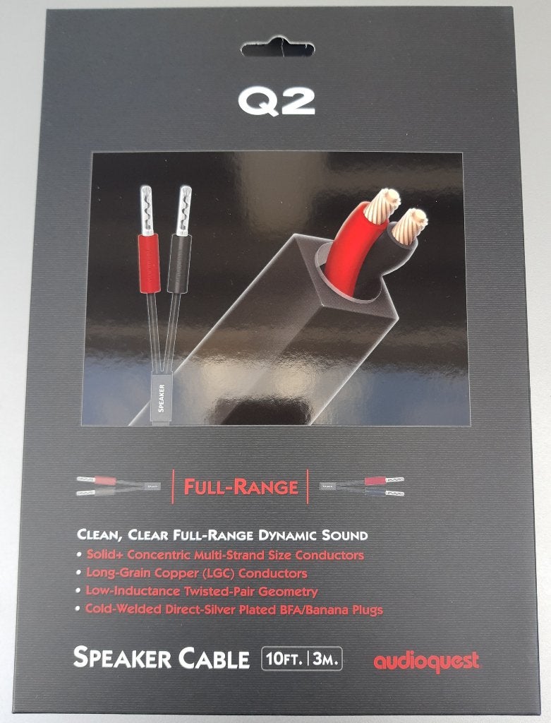 Audioquest Q2 SureGrip Hybride 2x 3 meter luidsprekerkabel, Ophalen of Verzenden, Nieuw, 2 tot 5 meter, Luidsprekerkabel