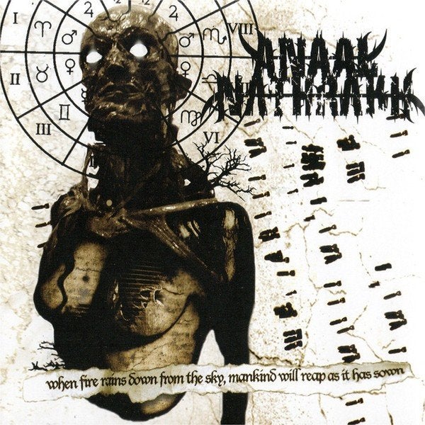ANAAL NATHRAKH-When Fire Rains Down(Clear Fog White Marbled), Black metal, Colored vinyl, Ophalen of Verzenden, EP