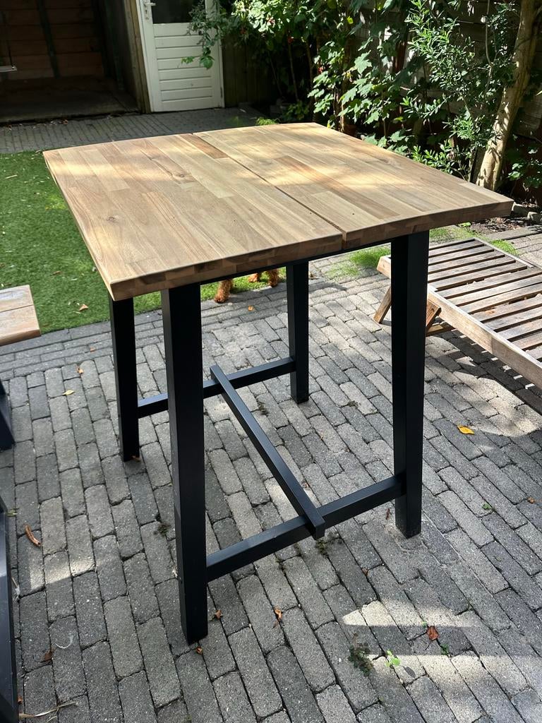 IKEA Tybyn Hoge Tafel / High Table Solid Oak, Huis en Inrichting, Tafels | Statafels, Ophalen, Gebruikt