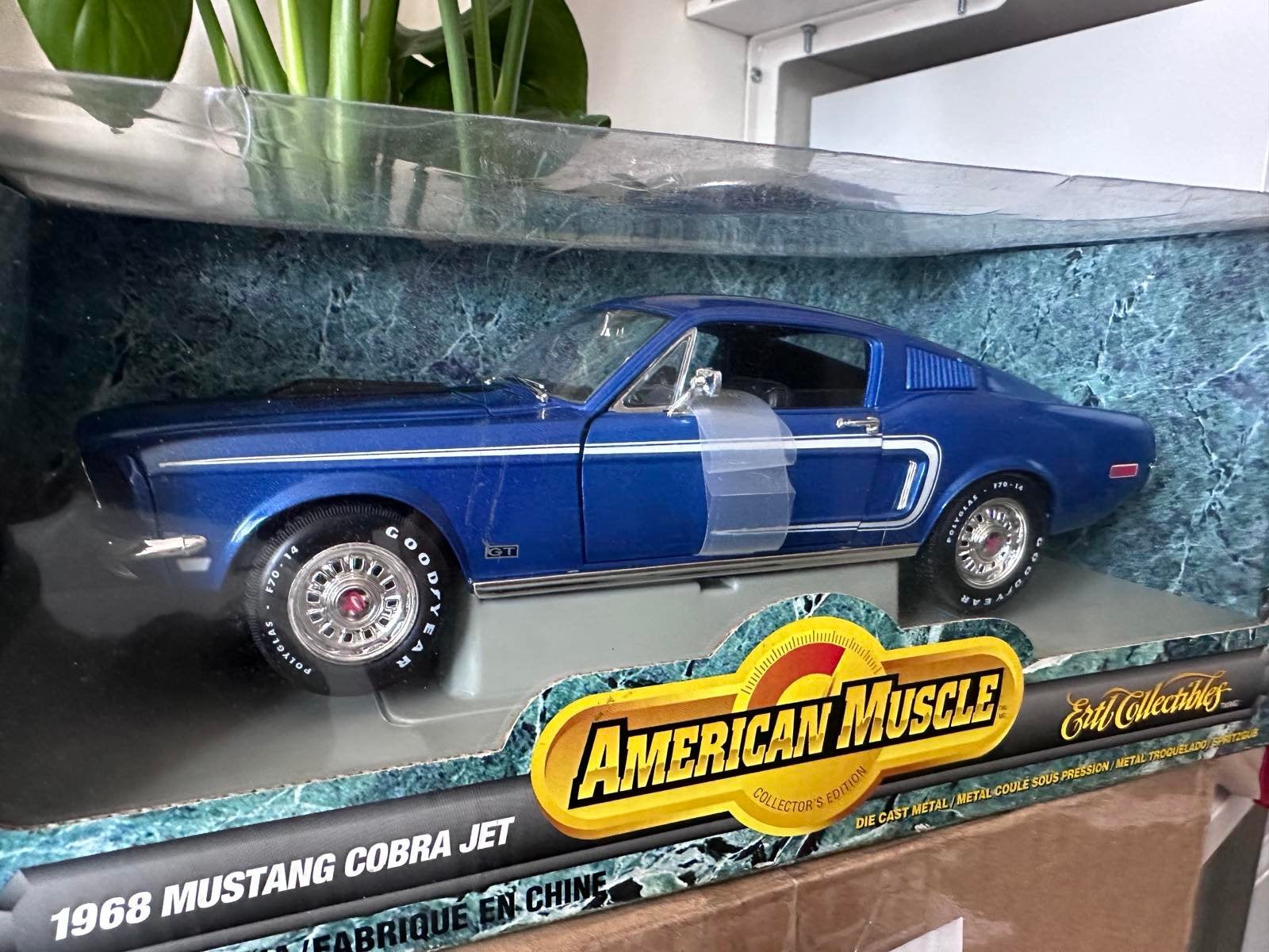 Mustang cobra jet ‘68, Hobby en Vrije tijd, Modelauto's | 1:18, Ophalen of Verzenden, ERTL