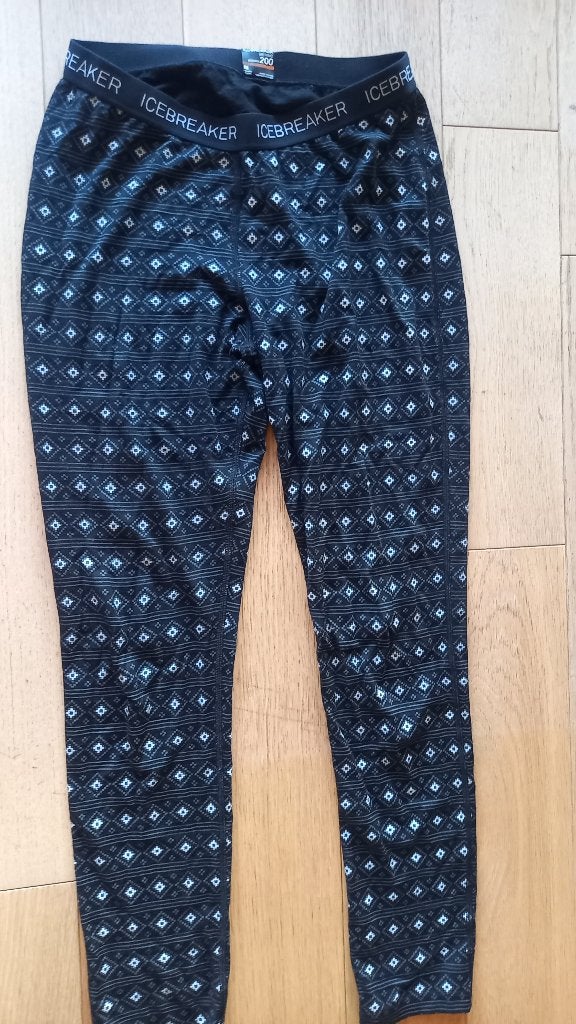 Icebreaker merino leggings, size XS, Zwart, Overige typen, Ophalen of Verzenden, Zo goed als nieuw