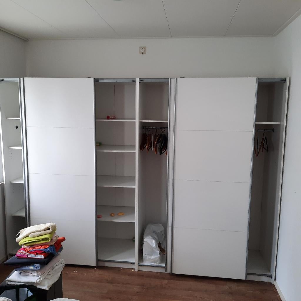 kledingkasten, Huis en Inrichting, Kasten | Kledingkasten, Met deur(en), Gebruikt, 100 tot 150 cm, 200 cm of meer