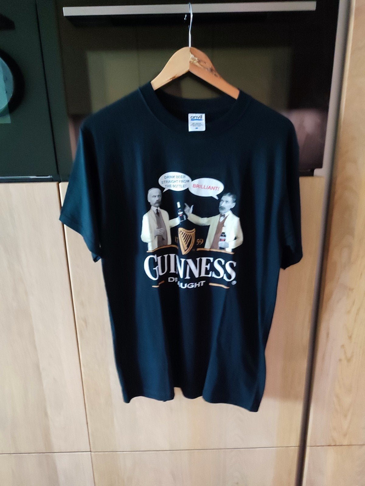 Guinness T-shirt Anvil M - Nieuw met leuke print, Maat 48/50 (M), Zwart, Nieuw, Anvil