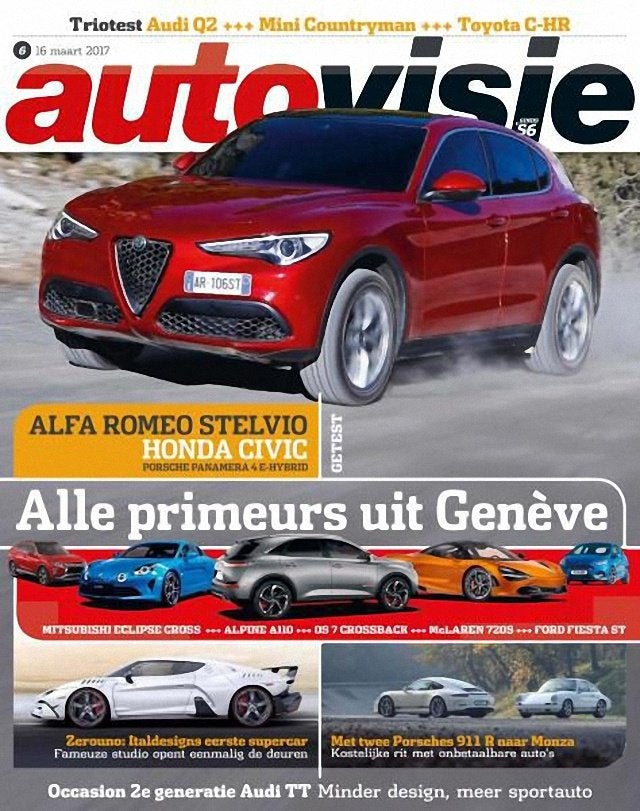 Autovisie 6 2017 : Chevrolet Camaro - Porsche 911 - Audi TT, Ophalen of Verzenden, Gelezen, Algemeen