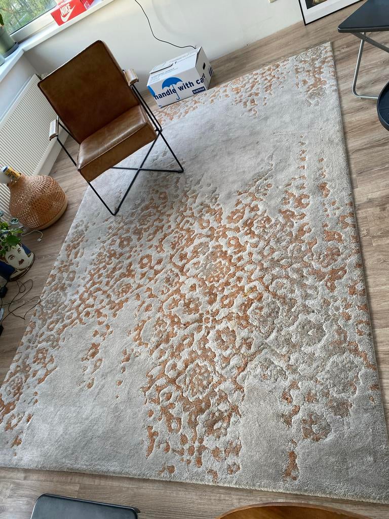 Vloerkleed beige terra 290x200, Huis en Inrichting, Stoffering | Tapijten en Kleden, Ophalen, Gebruikt, Beige, 200 cm of meer