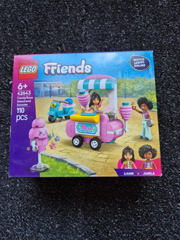 LEGO Friends 42643 Candyfloss Stand en Scooter Nieuw, Ophalen, Lego, Nieuw, Friends