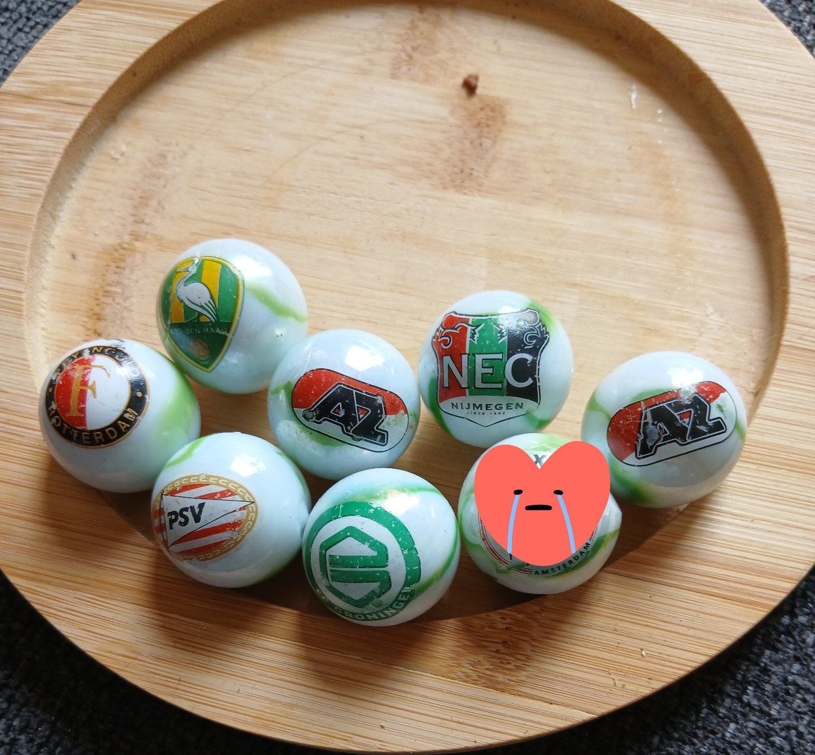 Knickerbocker knikkers voetbalclubs en Texaco, Ophalen of Verzenden, Gebruikt