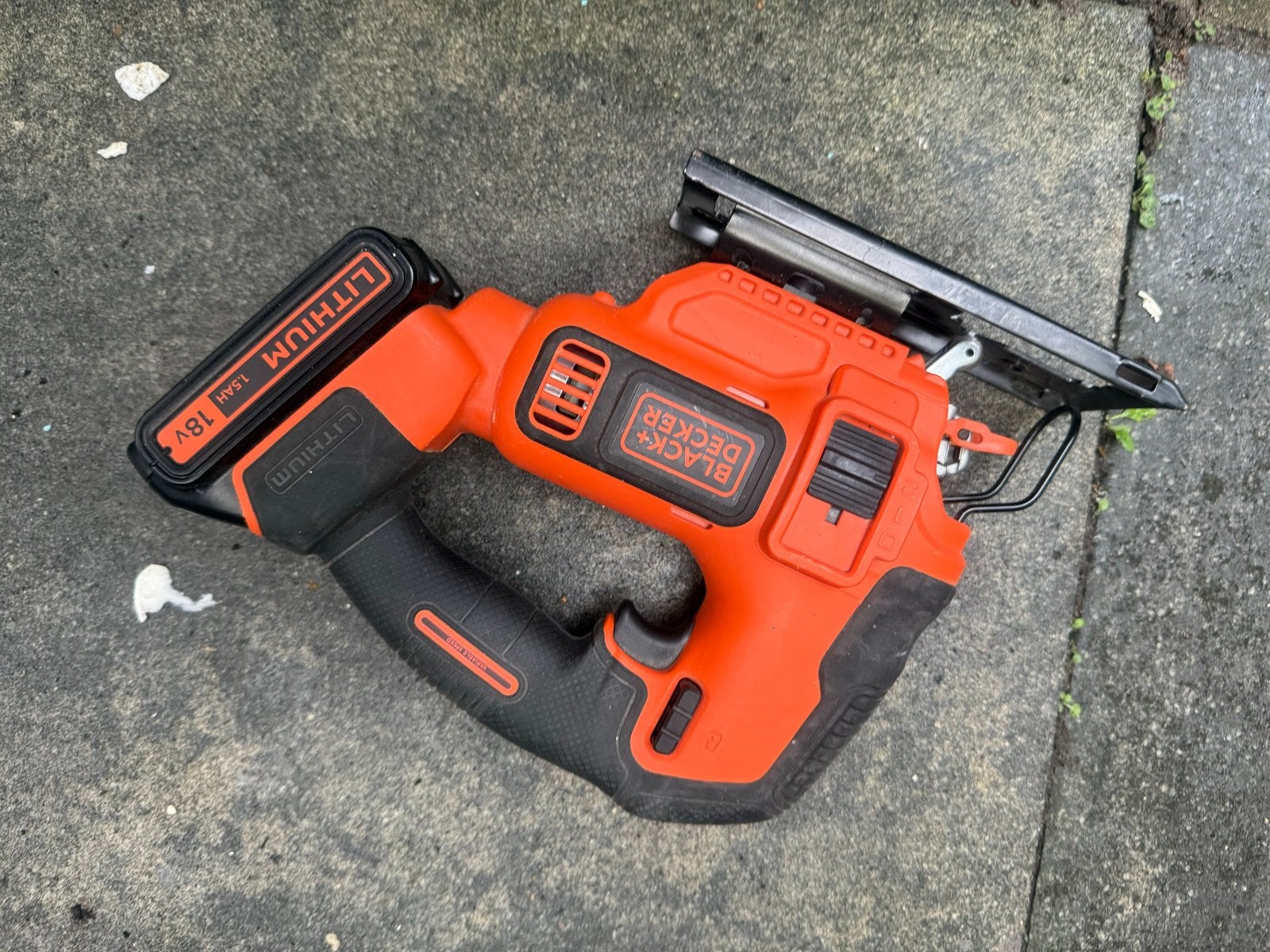 Black+Decker Decoupeerzaag - Accu defect, Ophalen of Verzenden, Gebruikt, Decoupeerzaag