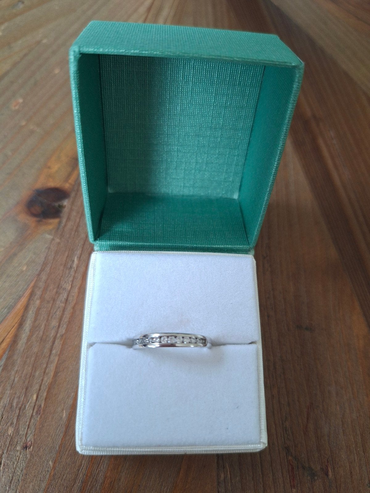 Zilveren ring, Sieraden, Tassen en Uiterlijk, Ringen, Met kristal, Nieuw, Ophalen of Verzenden, Kleiner dan 17