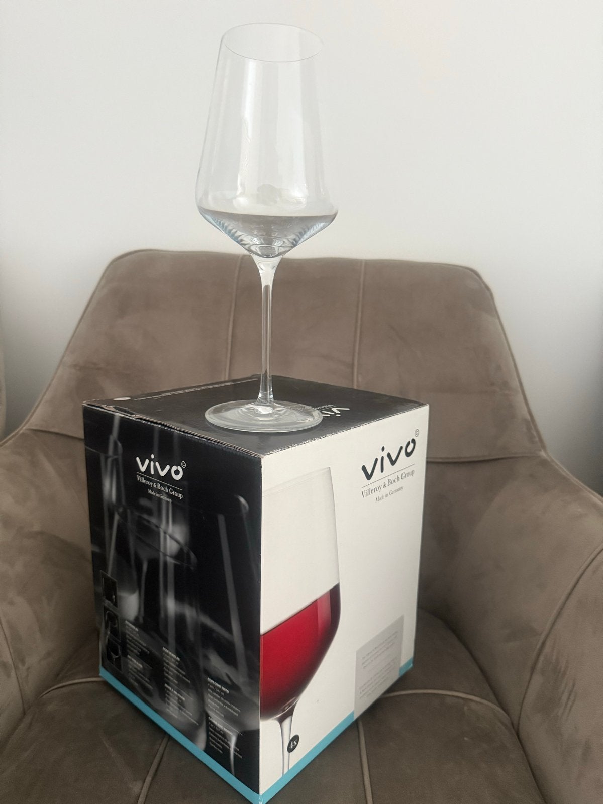 Vivo Villeroy & Boch Group Rode Wijnglazen (4 stuks), Ophalen, Nieuw, Overige merken, Glas