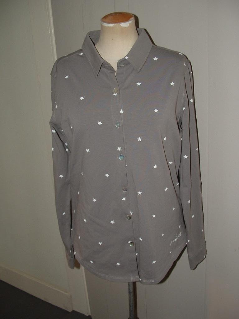 Je m' appelle top longsleeve maat S met knoopjes sterren, Kleding | Dames, Zwart, Ophalen of Verzenden, Zo goed als nieuw, Zonder mouw