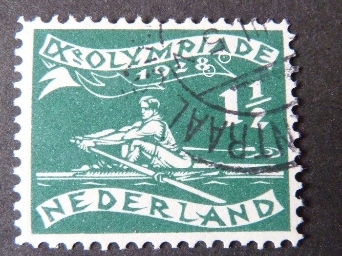 plaatfout 212 , gestempeld., Postzegels en Munten, Postzegels | Nederland, Verzenden, T/m 1940, Gestempeld