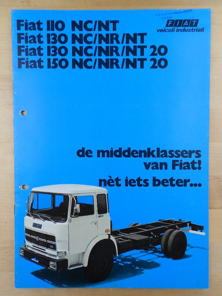 Fiat 110 130 150 Brochure ca 1975 NC NR NT 20, Ophalen of Verzenden, Zo goed als nieuw, Overige merken, Fiat