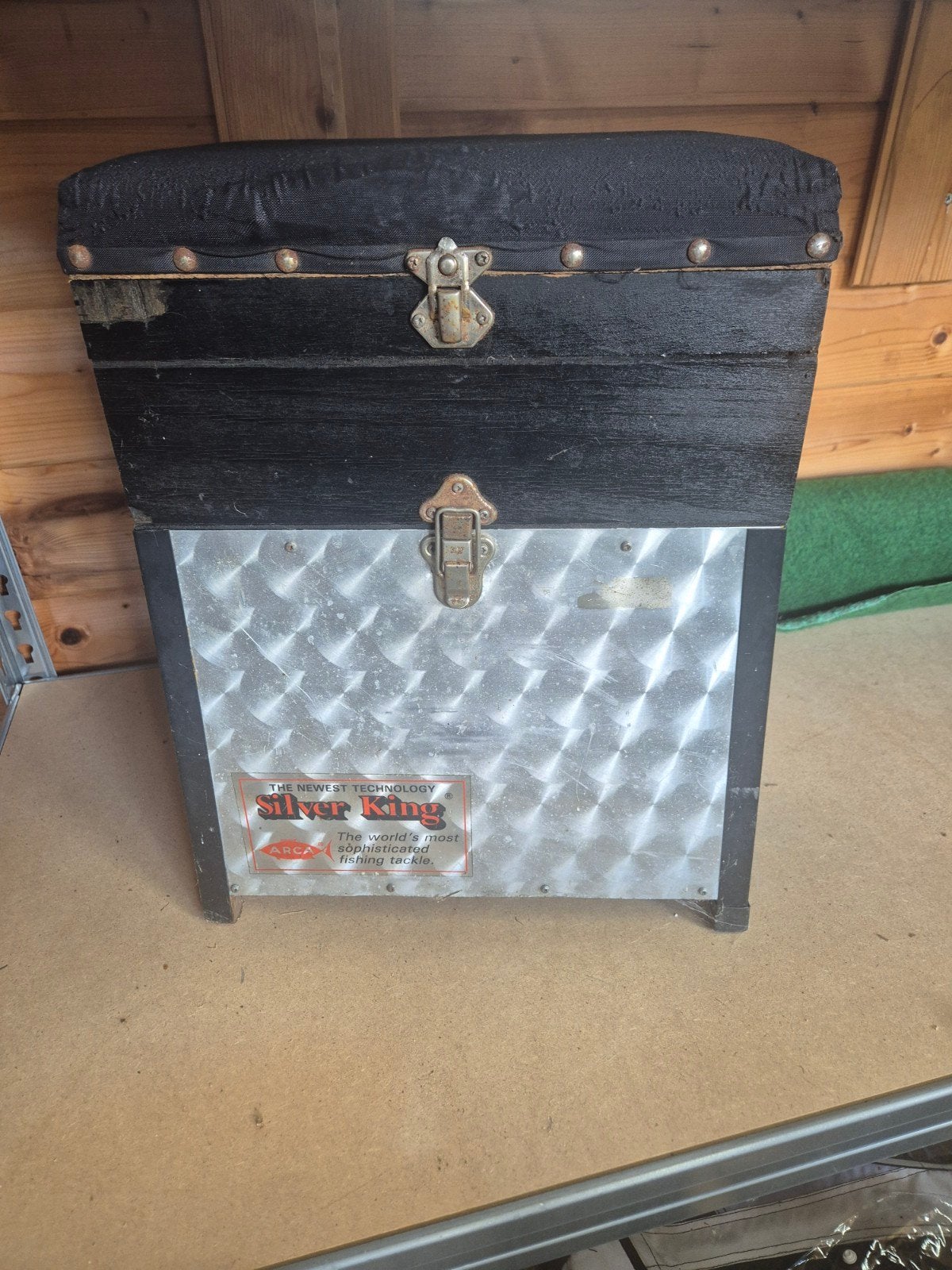 Silver King Viskoffer - Vintage Viskist met Inhoud, Watersport en Boten, Ophalen, Gebruikt, Koffer of Tas