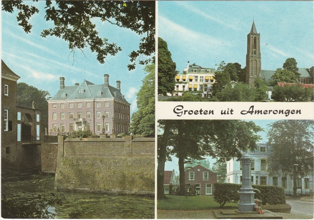 AMERONGEN Kasteel Kerk Pomp Oranjestein Groeten, Verzenden, 1980 tot heden, Gelopen, Utrecht