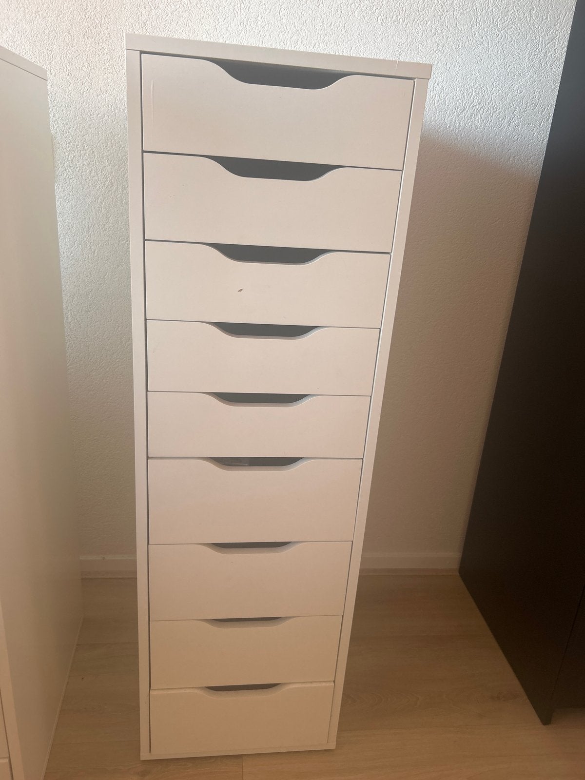 IKEA Alex ladeblok met 9 lades - Wit, Huis en Inrichting, Kasten | Ladekasten, Ophalen, Overige materialen, Minder dan 50 cm, Gebruikt