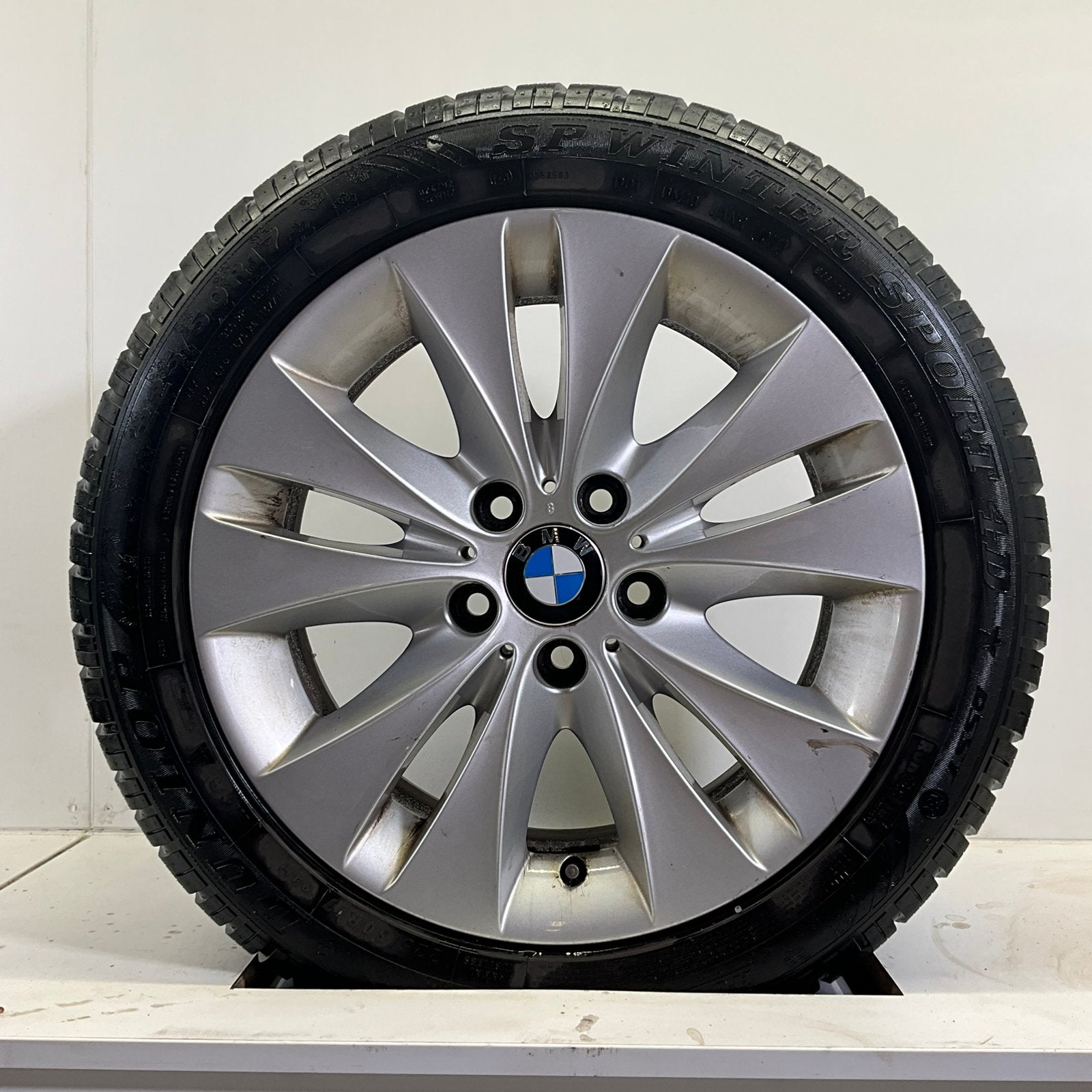 BMW 5 SERIE E60 E61 STYLING 116 WINTERBANDEN 17 INCH, Auto-onderdelen, Banden en Velgen, Ophalen, Gebruikt, Banden en Velgen, 17 inch