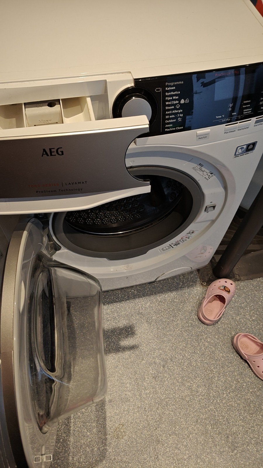 AEG Wasmachine L7FE96ES - Wasmachine van het jaar 2017, Witgoed en Apparatuur, Wasmachines, Ophalen, Gebruikt, 1200 tot 1600 toeren