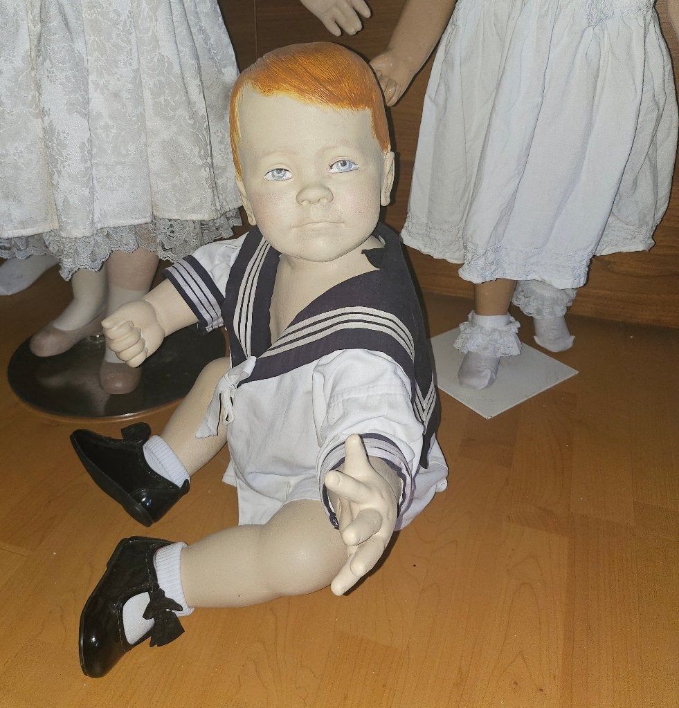 Antieke Oude Etalagepop Paspop Kind Baby etalage pop, Ophalen of Verzenden, Gebruikt, Pop