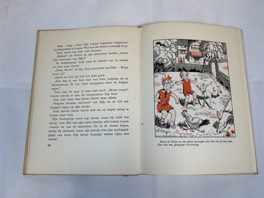 Hans en Elsje [1927] — Antiek, Ill. Ella Riemersma, Ophalen of Verzenden, Gelezen