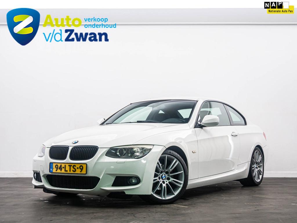 BMW 3-serie Coupé 320i e92 Coupé M-Sport Xenon/18"/Cruise, Auto's, Keurmerk '100% Onderhouden', Euro 5, Zwart, 4 cilinders